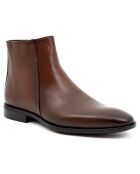 Boots en en Cuir Luviano marron clair