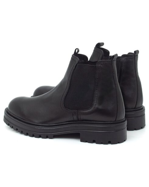 Boots en en Cuir Nelisage noires
