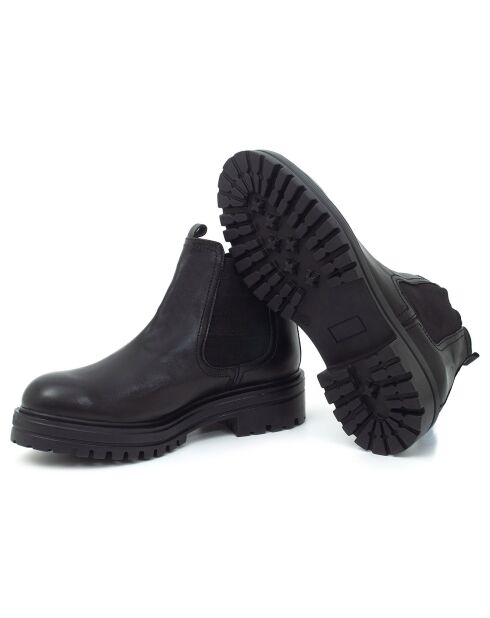 Boots en en Cuir Nelisage noires