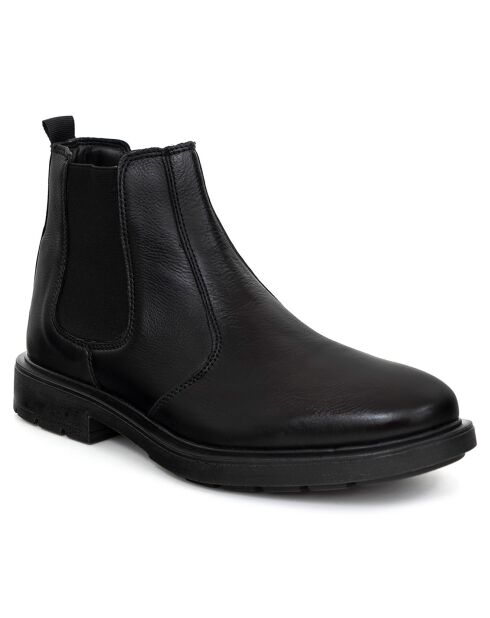 Boots en en Cuir Nesmen noires