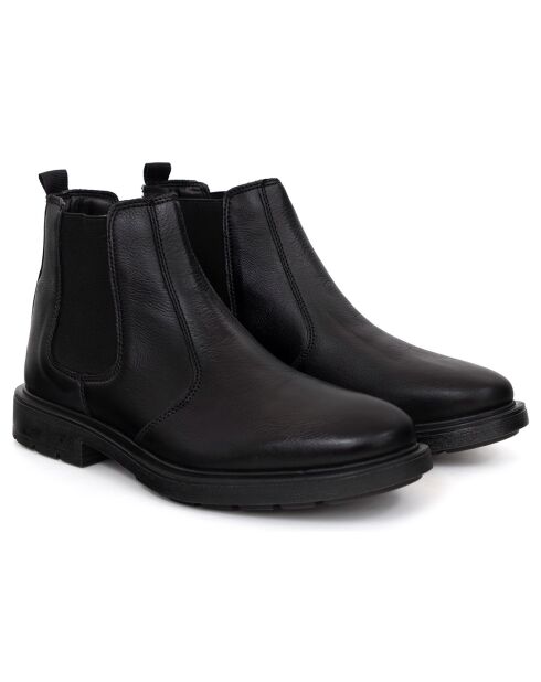 Boots en en Cuir Nesmen noires
