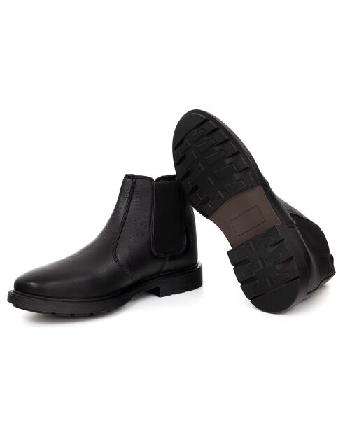 Boots en en Cuir Nesmen noires