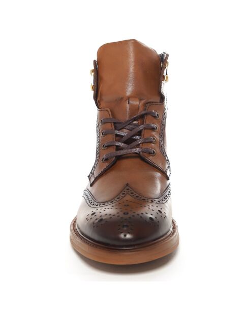 Boots en en Cuir Nistal marron clair