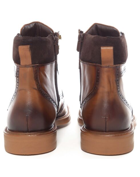 Boots en en Cuir Nistal marron clair
