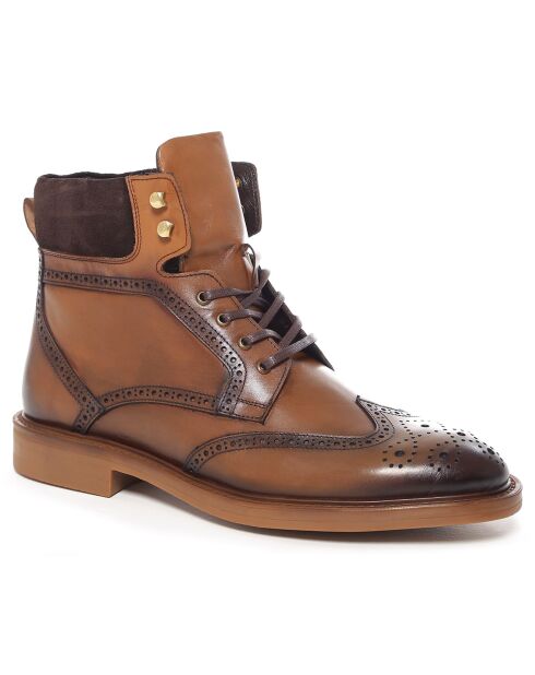 Boots en en Cuir Nistal marron clair