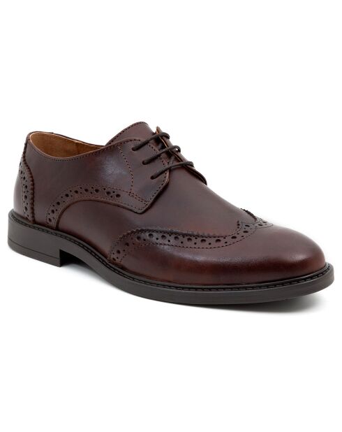 Derbies en Cuir Paolo marron