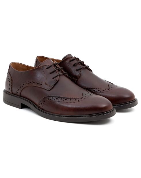 Derbies en Cuir Paolo marron