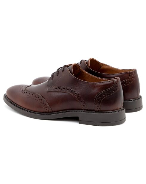 Derbies en Cuir Paolo marron