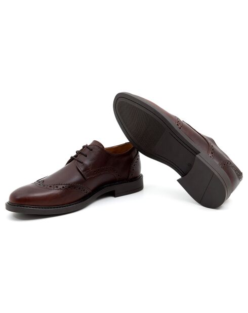 Derbies en Cuir Paolo marron