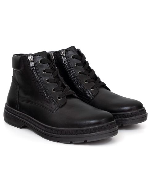 Boots en en Cuir Parzip noires
