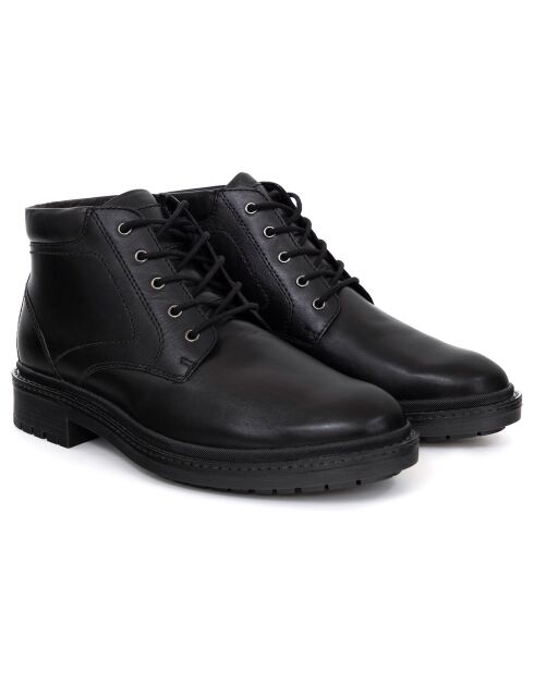 Boots en en Cuir Plutmen noires