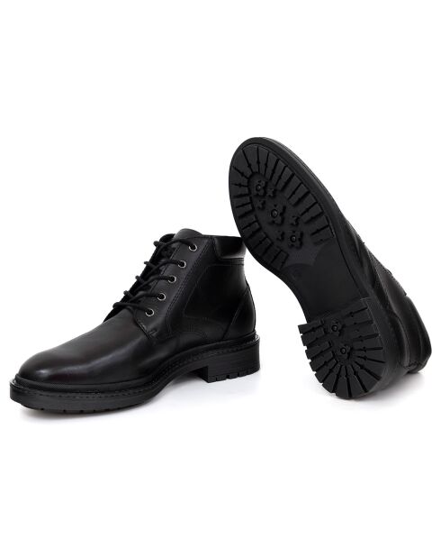 Boots en en Cuir Plutmen noires