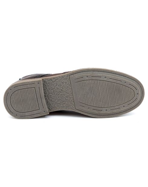 Boots en en Cuir Portman marron