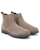 Chelsea Boots en Cuir de Velours Sabiel beiges