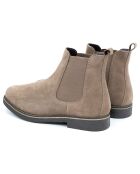 Chelsea Boots en Cuir de Velours Sabiel beiges