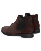 Boots en Cuir de Velours Salner beiges