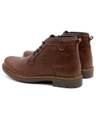 Boots en Cuir de Velours Saulo marron
