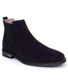 Boots en Cuir de Velours Sebron bleues