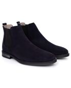 Boots en Cuir de Velours Sebron bleues