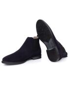 Boots en Cuir de Velours Sebron bleues