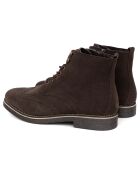 Boots en Cuir de Velours Segomen marron