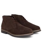 Boots en Cuir de Velours Sekmen marron
