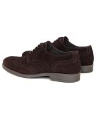 Derbies en Cuir de Velours Sernol marron