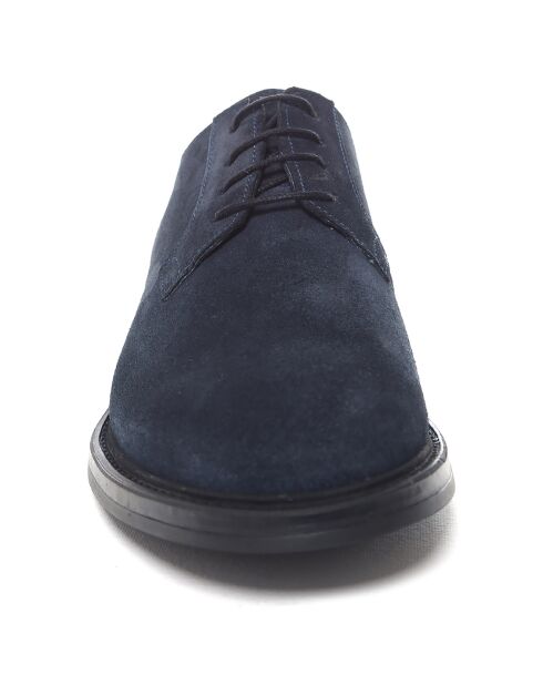 Derbies en Cuir de Velours Sirona bleues