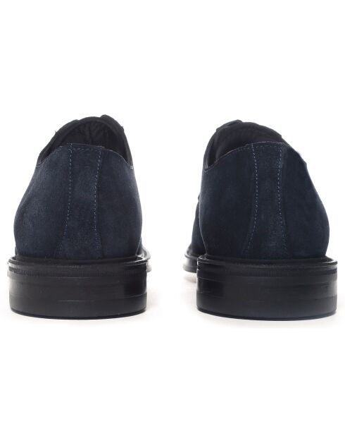 Derbies en Cuir de Velours Sirona bleues