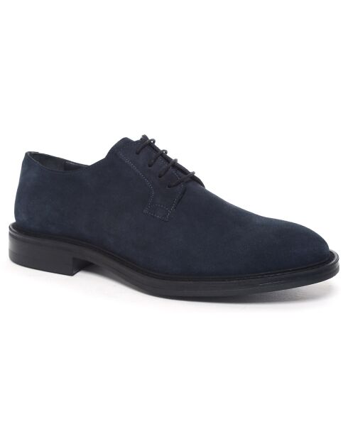 Derbies en Cuir de Velours Sirona bleues