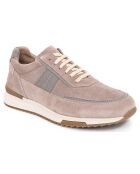 Chaussures Sport en Cuir de Velours Solner grises