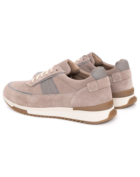 Chaussures Sport en Cuir de Velours Solner grises