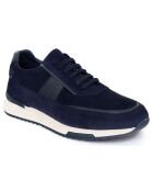 Chaussures Sport en Cuir de Velours Solner bleues