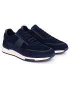 Chaussures Sport en Cuir de Velours Solner bleues