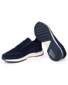 Chaussures Sport en Cuir de Velours Solner bleues