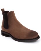 Boots en Cuir de Velours Spencer camel
