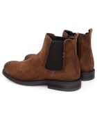 Boots en Cuir de Velours Spencer marron clair