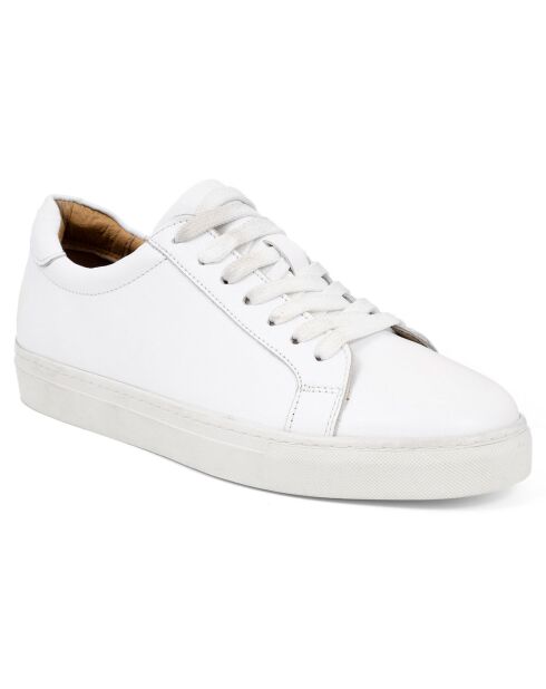 Sneakers en Cuir Terlon blanches