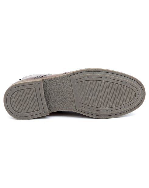 Boots en en Cuir Ulmira marron clair