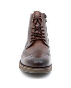 Boots en en Cuir Ulmira marron clair