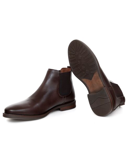 Boots en en Cuir Valner marron
