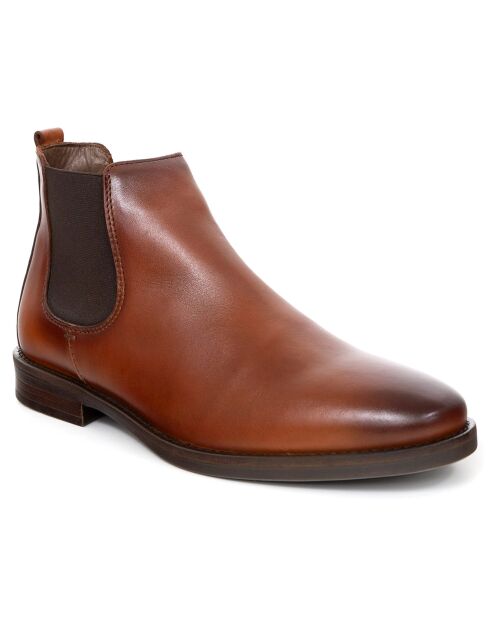 Boots en en Cuir Valner marron clair