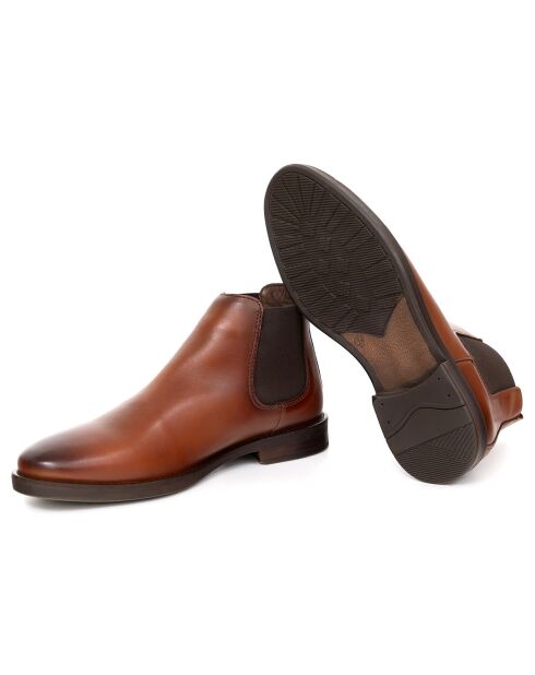 Boots en en Cuir Valner marron clair