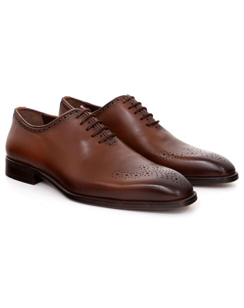 Oxford en Cuir Venira marron clair