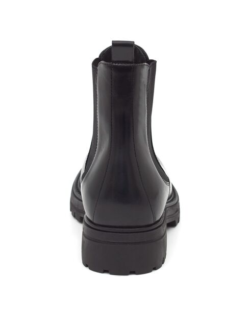 Chelsea Boots en Cuir Yuren noires
