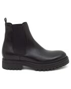 Chelsea Boots en Cuir Yuren noires