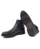 Zwarte leren Chelsea-laarzen van Zolen