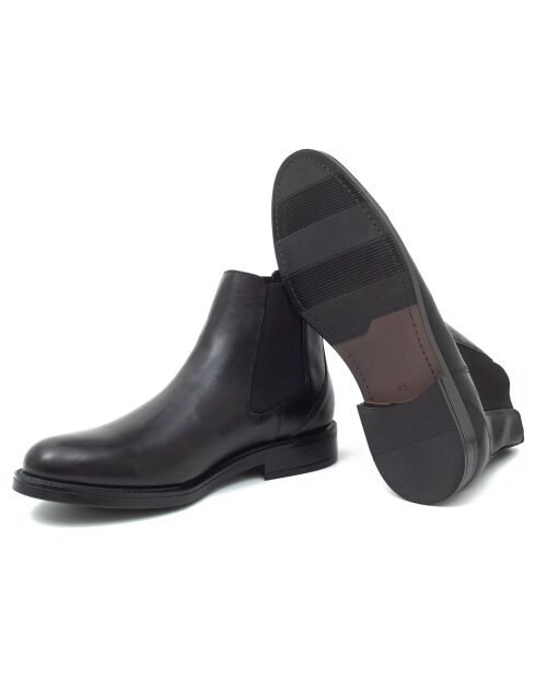 Chelsea Boots en Cuir Zolen noires