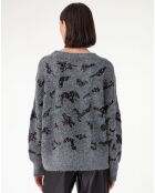 Pull en Alpaga mélangé Kay gris chine