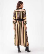 Robe avec Ceinture Narcisse rayures